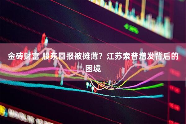 金砖财富 股东回报被摊薄？江苏索普增发背后的困境